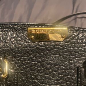 Black Burberry purse